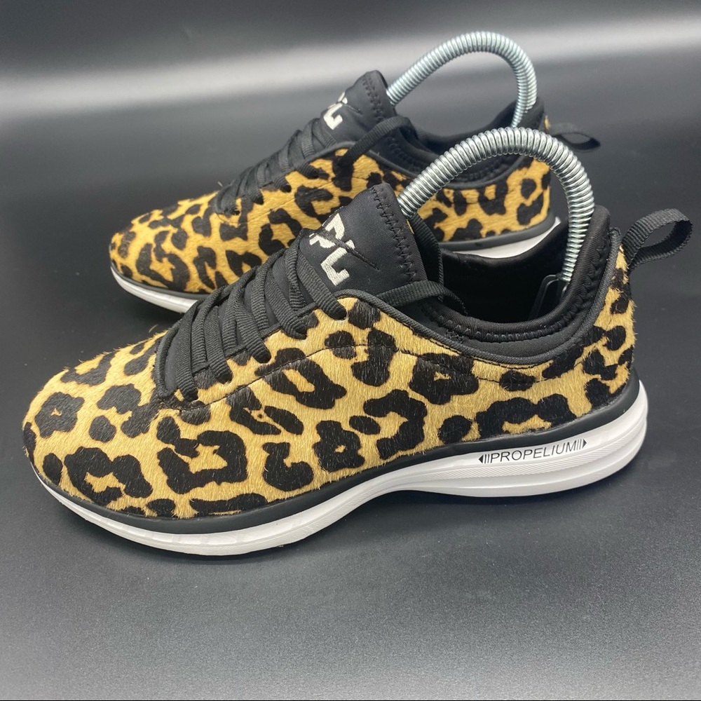 APL TechLoom Phantom Leopard Calf Hair Sneakers Tennis Shoes Women's Size 6